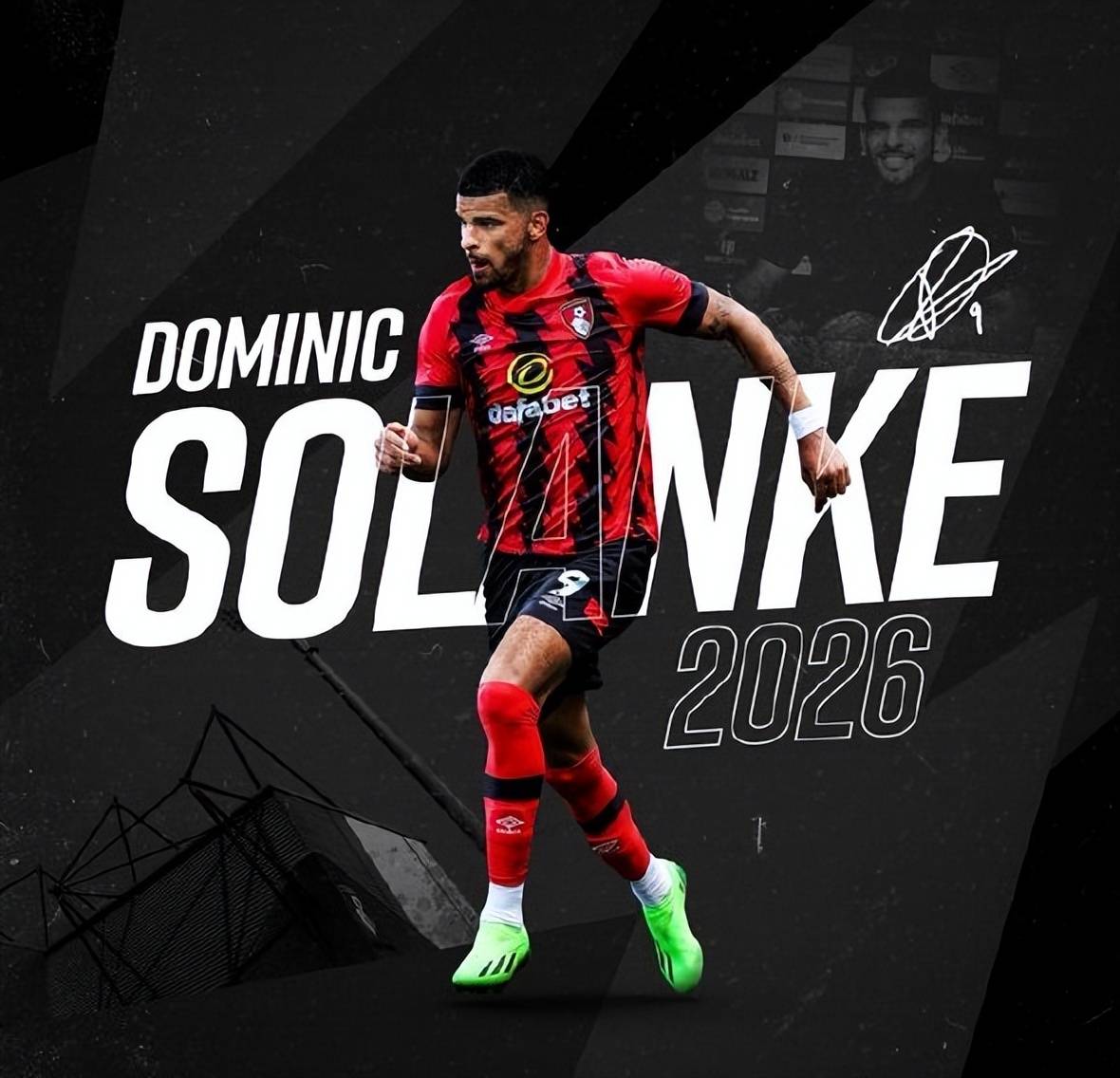 包含伯恩茅斯球员索兰克进球效率统计的词条